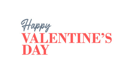 Happy Valentine's Day lettering style text.