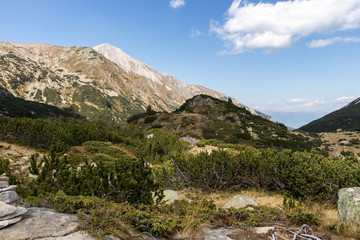 Panorama around Fish Banderitsa lake, Pirin Mountain
