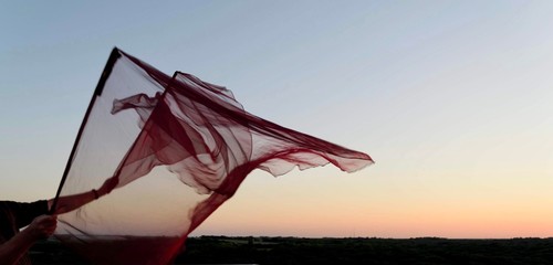 Sunset view flag