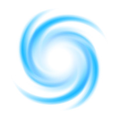 Abstract blue swirl circle . Vector illustration for you modern design. Round frame or banner with place for text. Special effects. Translucent elements. Transparency grid.