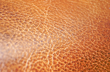 Brown leather texture close up. background for design-works.