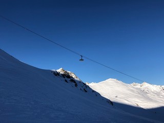 chairlift in mountains