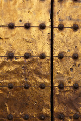 Detail of the entrance portal of the Mosque–Cathedral of Córdoba, Andalusia, Spain