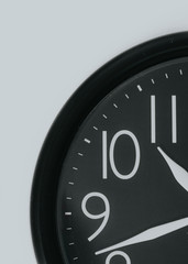 clock indicating the time of day