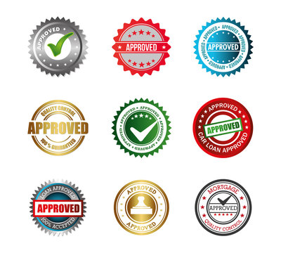 set of seal quality icons vector illustration design