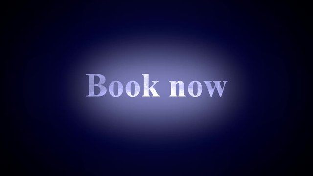 Book now advertising intro outro. Book now title reveal animation.