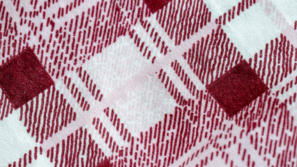 texture of a red and white blanket