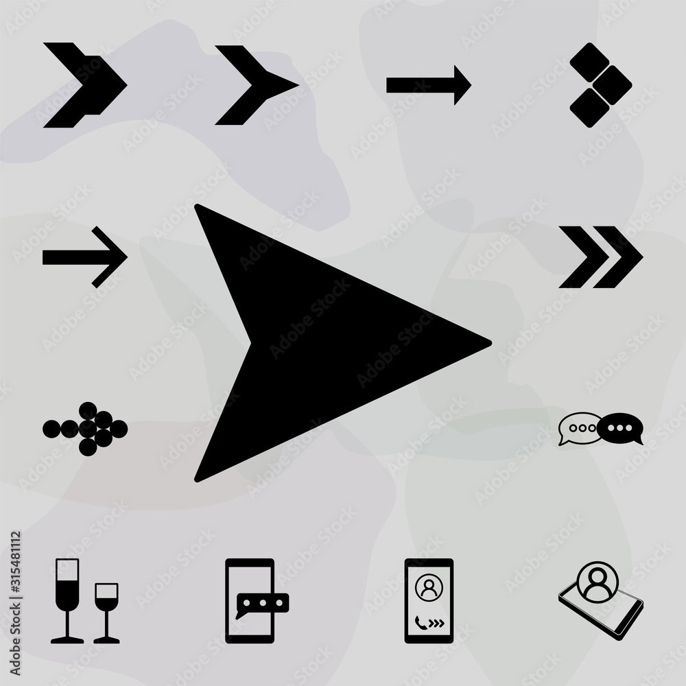 Poster cursor icon. web icons universal set for web and mobile