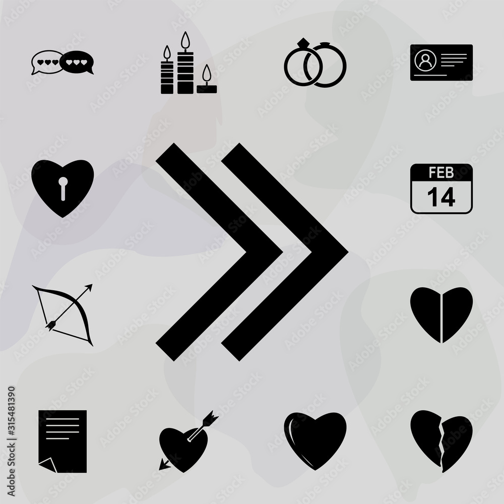 Poster double arrow icon. web icons universal set for web and mobile