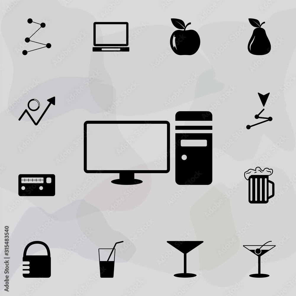 Poster personal computer icon. web icons universal set for web and mobile