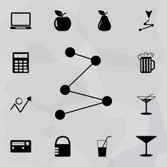connected points icon. web icons universal set for web and mobile