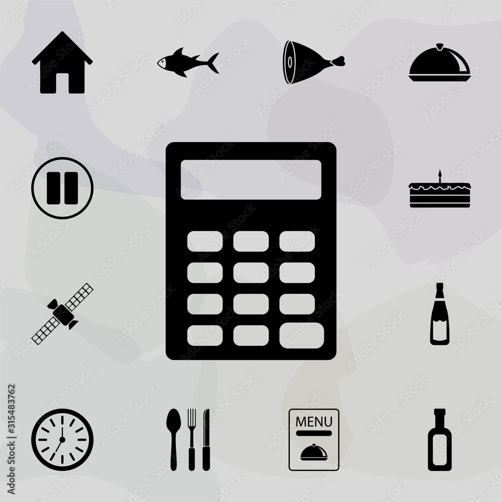 Poster calculator icon. web icons universal set for web and mobile