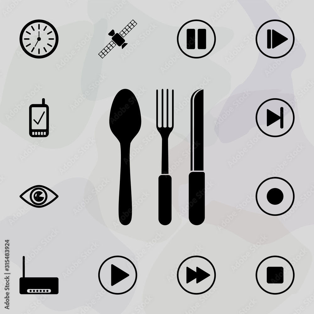 Poster cutlery icon. web icons universal set for web and mobile