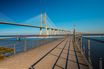 various bridges in a river