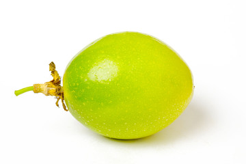 Passion fruit on the white background isolated