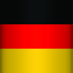 Flag of the Germany, flag logo, vector illustration, EPS10. Rectangle
