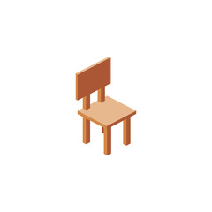 Isolated home chair vector design