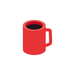 Isolated coffee mug vector design