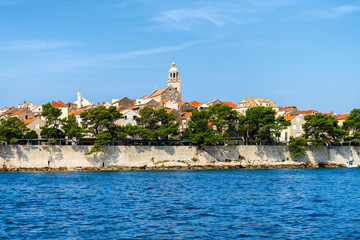 Fototapeta na wymiar Korcula, Croatia - popular resort in the Adriatic 