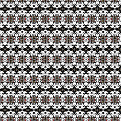 Silvery black and white seamless pattern