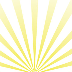 Comic vector graphic with radial stripe pattern. Yellow abstract burst background
