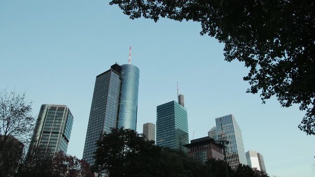 Frankfurt gives a very good view of trees and skyscrapers as its not easy to maintain it well like this city has. This view is the perfect example of all developing cities in the world.