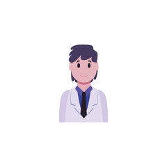 Isolated man doctor vector design