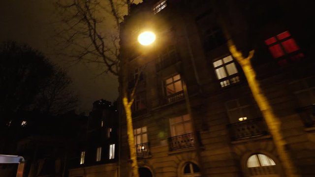 tall parisian haussmannian buildings - French capital atmosphere