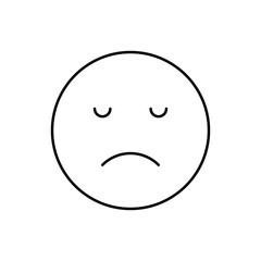 Smiling, emotions icon. Simple line, outline vector expression of mood icons for ui and ux, website or mobile application