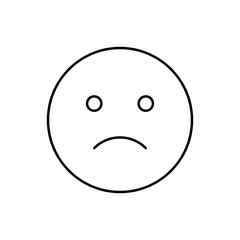 Sad, emotions icon. Simple line, outline vector expression of mood icons for ui and ux, website or mobile application