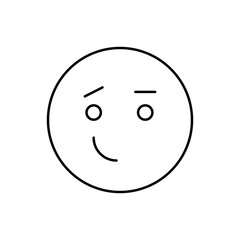 Surprised, smiling, emotions icon. Simple line, outline vector expression of mood icons for ui and ux, website or mobile application
