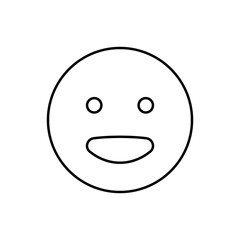 Happy, emotions icon. Simple line, outline vector expression of mood icons for ui and ux, website or mobile application
