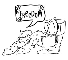 sketch doodle drawing poo on a white background