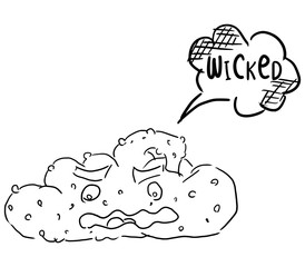 sketch doodle drawing poo on a white background