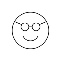 Sunglasses, happy, emotions icon. Simple line, outline vector expression of mood icons for ui and ux, website or mobile application