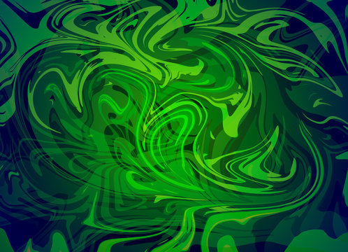 Abstract green and blue lines, abstract background. Free space.