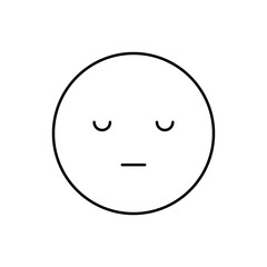 Resting, emotions icon. Simple line, outline vector expression of mood icons for ui and ux, website or mobile application