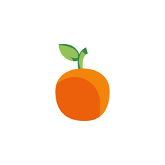 Isolated orange fruit vector design