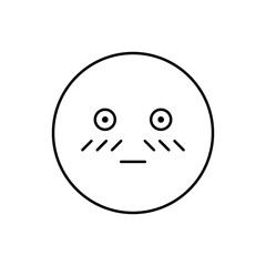 Fototapeta premium Grinning, emotions icon. Simple line, outline vector expression of mood icons for ui and ux, website or mobile application