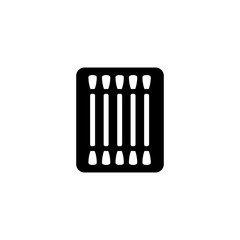 Cotton buds, ear, bathroom icon. Simple bathroom icons for ui and ux, website or mobile application