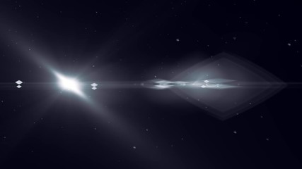 glowing lens flare light abstract motion background - Powered by Adobe