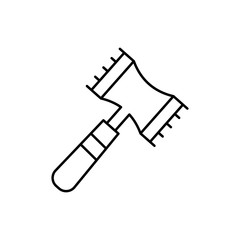 Tenderizer, tool icon. Simple line, outline vector batcher icons for ui and ux, website or mobile application