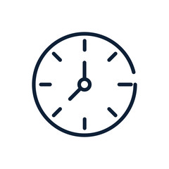 time round clock linear design