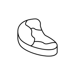 Beef, meat icon. Simple line, outline vector batcher icons for ui and ux, website or mobile application
