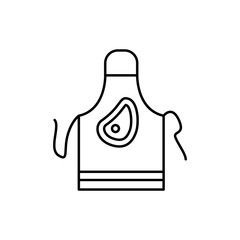 Apron, butcher icon. Simple line, outline vector batcher icons for ui and ux, website or mobile application