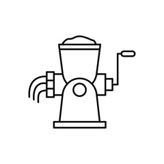 Meat grinder, meat icon. Simple line, outline vector batcher icons for ui and ux, website or mobile application