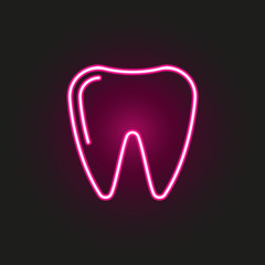 Dental Care neon style icon. Simple thin line, outline vector of medical icons for ui and ux, website or mobile application