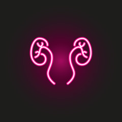 Pulmonology neon style icon. Simple thin line, outline vector of medical icons for ui and ux, website or mobile application