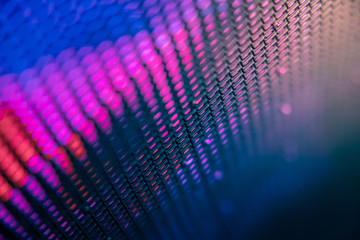 CloseUp LED blurred screen. LED soft focus background. abstract background ideal for design.