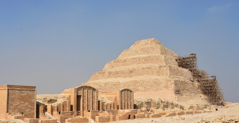 Fototapeta na wymiar Ancient Architecture Stone The Serapeum of Saqqara Kryon Middle East Power Journey in Egypt